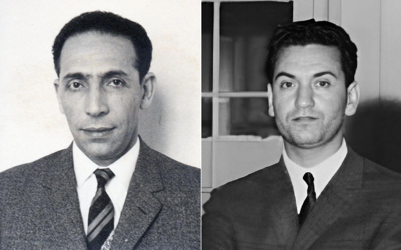 Mohamed Boudiaf et Hocine Aït Ahmed