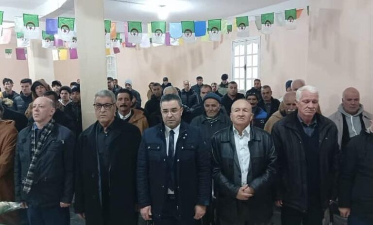 لقاء سياسي بأولاد رشاش بولاية خنشلة نشطه الأمين الوطني الأول