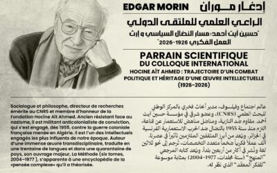 Edgar Morin : Parrain scientifique du colloque international