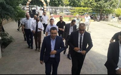 صور استقبال وفد الأفافاس بقيادة يوسف أوشيش في ولاية الشلف